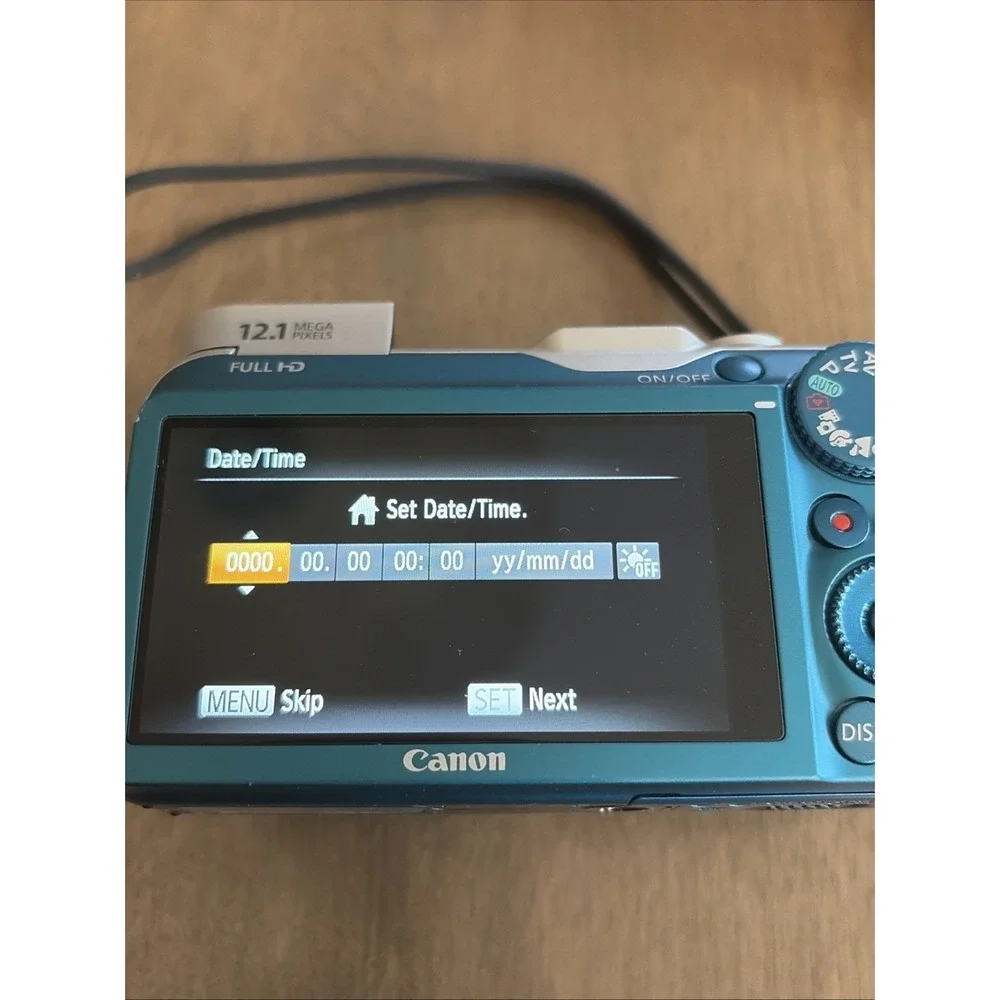 Canon PowerShot SX230 HS 12.1MP 14x Optical Zoom Blue Digital Camera GPS Tested